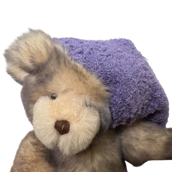 Annette Funicello Collectible Bear Co Plush Teddy Purple Nightcap 15 Jointed VTG - Picture 2 of 12